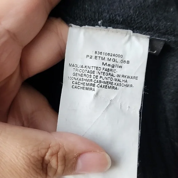 Max & Co Striped 100% Cashmere Cropped Fully Fashioned Sweater - Picture 7 of 9